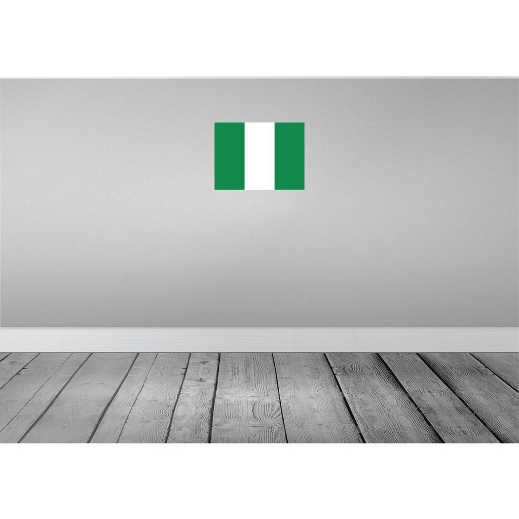 [LA-119492] Blechschild 30x40 cm Nigerias Nigeria Flagge Fahne Wappen Bild 2