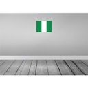 [LA-119492] Blechschild 30x40 cm Nigerias Nigeria Flagge Fahne Wappen Bild 2