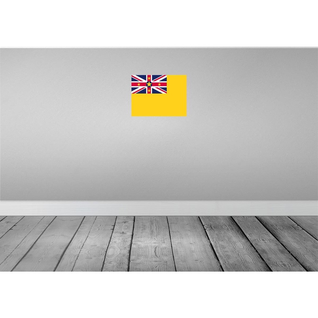 [LA-119493-H] Holzschild 30x40 cm Niues Niue Flagge Fahne Wappen Bild 2