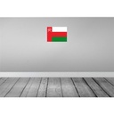 [LA-119499] Blechschild 30x40 cm Omans Oman Flagge Fahne Wappen Bild 2
