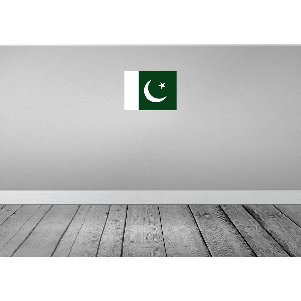[LA-119500] Blechschild 30x40 cm Pakistans Pakistan Flagge Fahne Wappen Bild 2