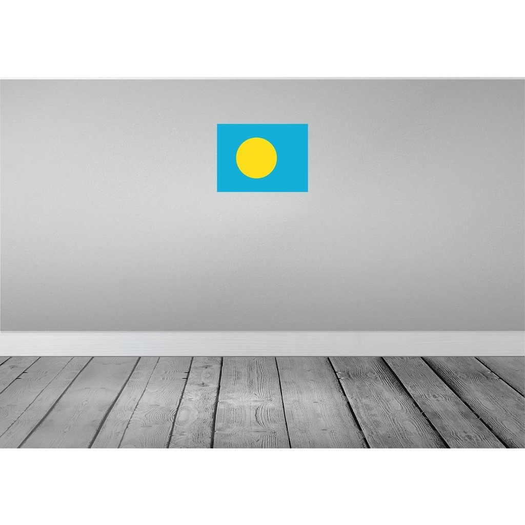 [LA-119501] Blechschild 30x40 cm Palaus Palau Flagge Fahne Wappen Bild 2