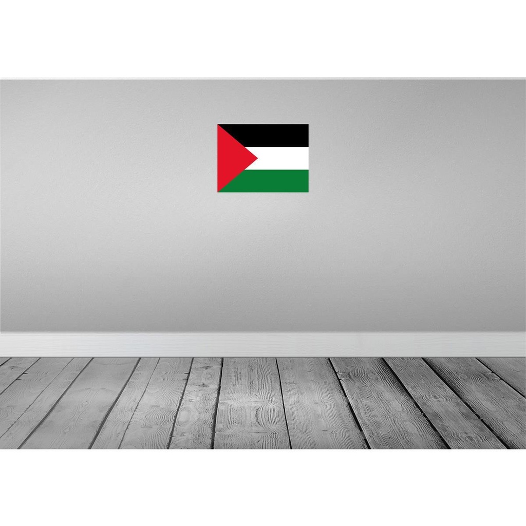 [LA-119502] Blechschild 30x40 cm Palästinas Palestine Flagge Fahne Wappen Bild 2