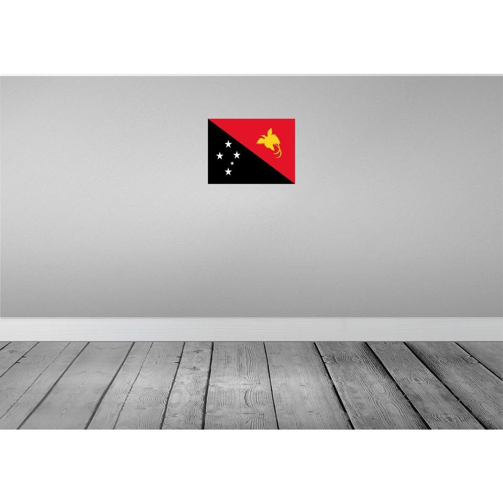 [LA-119503-H] Holzschild 30x40 cm Papua?Neuguinea Papua New Guinea Flagge Fahne Wappen Bild 2