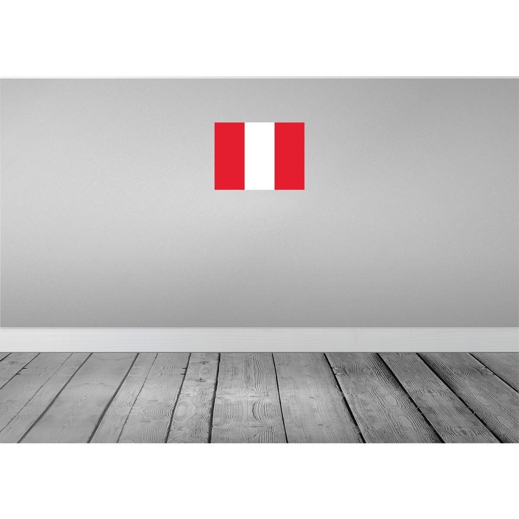 [LA-119505-H] Holzschild 30x40 cm Perus Peru Flagge Fahne Wappen Bild 2