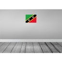 [LA-119514-H] Holzschild 30x40 cm St. Kitts und Nevis Saint Flagge Fahne Wappen Bild 2