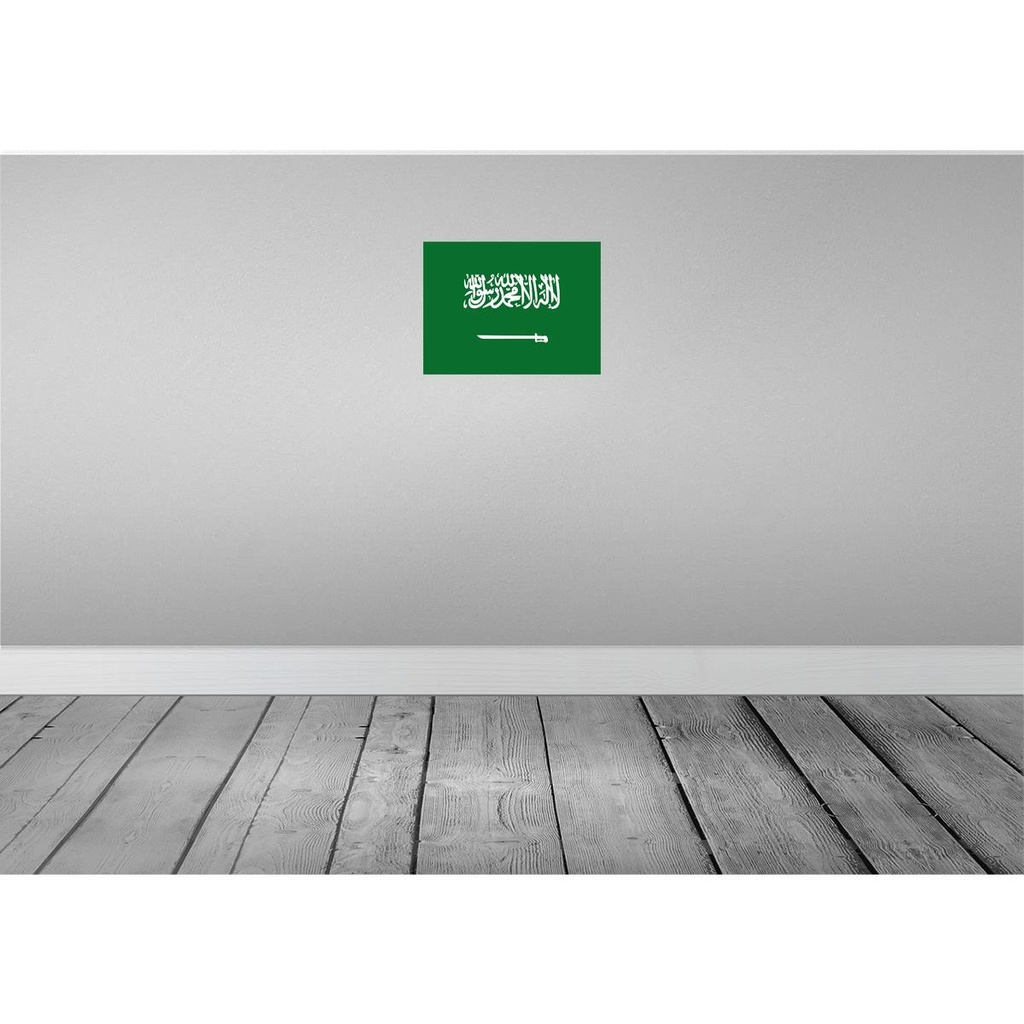 [LA-119521] Blechschild 30x40 cm Saudi-Arabien Saudi Arabia Flagge Fahne Wappen Bild 2