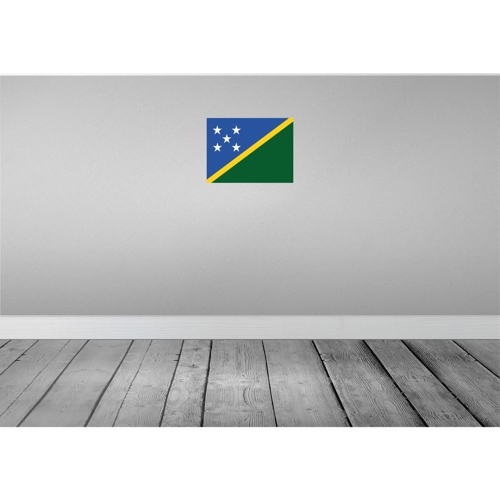 [LA-119530-H] Holzschild 30x40 cm Salomonen Solomon Islands Flagge Fahne Wappen Bild 2