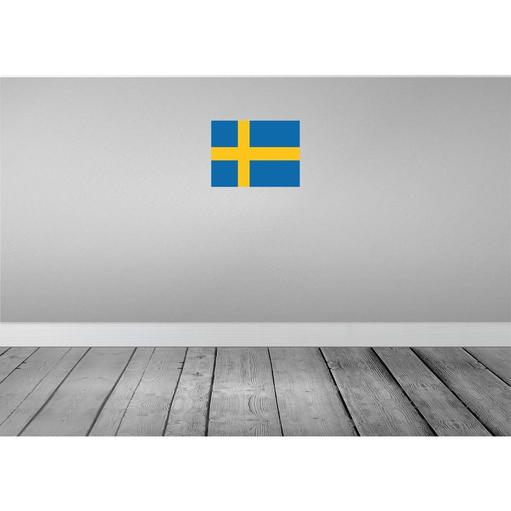 [LA-119539-H] Holzschild 30x40 cm Schwedens Sweden Flagge Fahne Wappen Bild 2