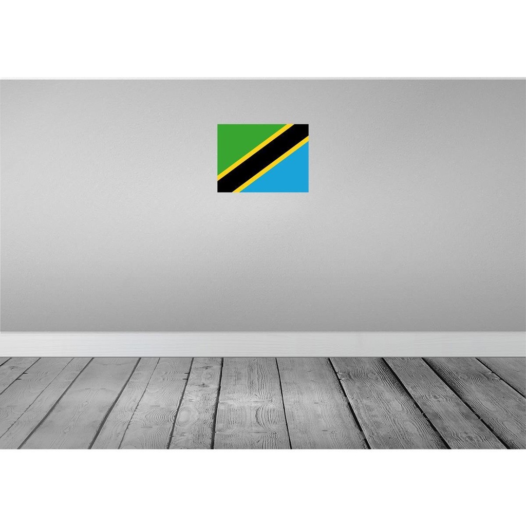 [LA-119544] Blechschild 30x40 cm Tansanias Tanzania Flagge Fahne Wappen Bild 2