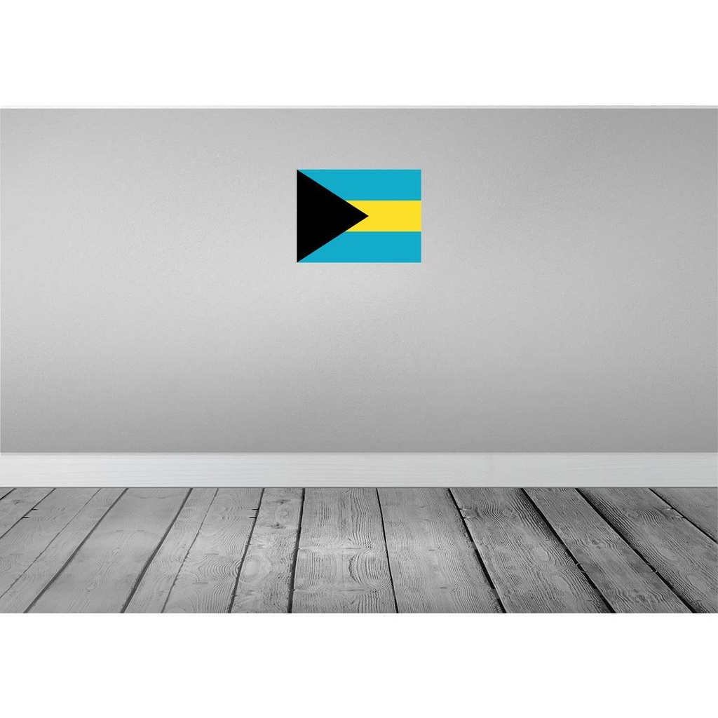 [LA-119546-H] Holzschild 30x40 cm Bahamas the Flagge Fahne Wappen Bild 2