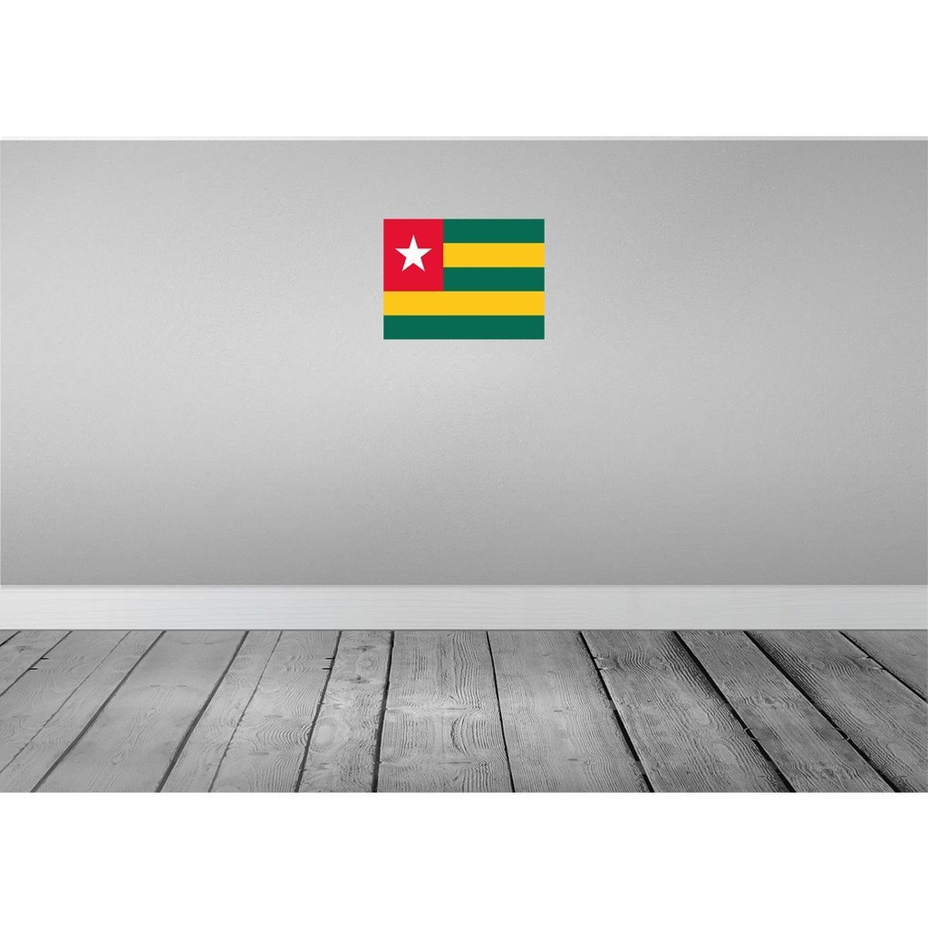 [LA-119548] Blechschild 30x40 cm Togos Togo Flagge Fahne Wappen Bild 2
