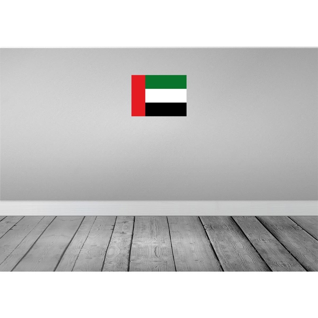 [LA-119558-H] Holzschild 30x40 cm Vereinigten Arabischen Emirate Flagge Fahne Wappen Bild 2