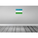 [LA-119562] Blechschild 30x40 cm Usbekistans Uzbekistan Flagge Fahne Wappen Bild 2
