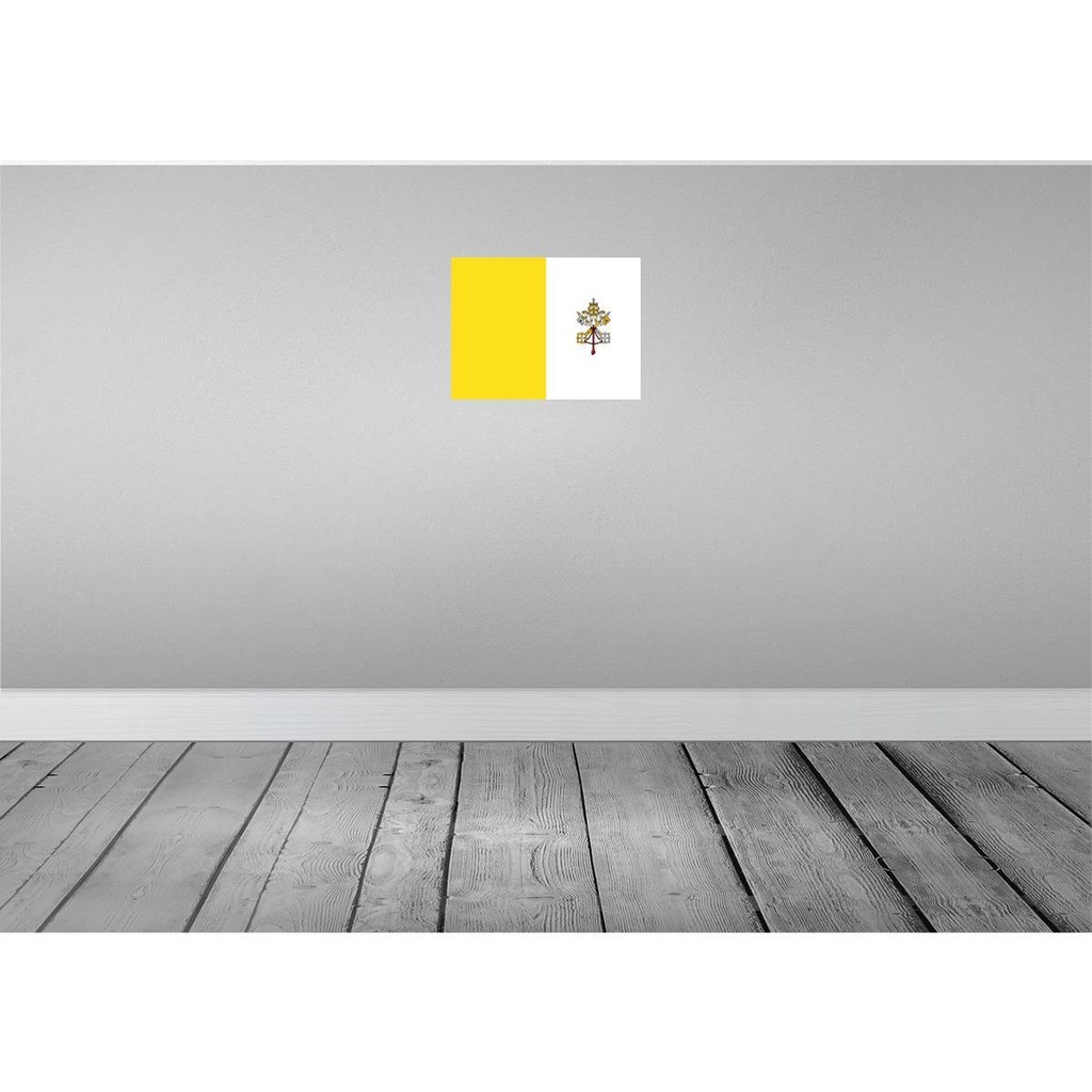 [LA-119564-H] Holzschild 30x40 cm Vatikanstadt Vatican City Flagge Fahne Wappen Bild 2