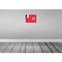 [LA-119568-H] Holzschild 30x40 cm Wallis und Futuna Flagge Fahne Wappen Bild 2