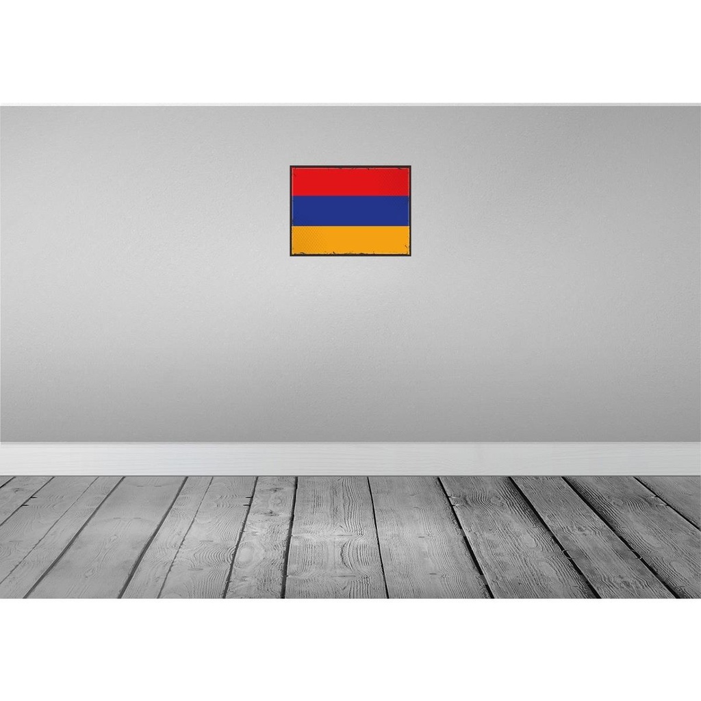 [LA-119583-H] Holzschild 30x40 cm Armenien Retro Armenia Flagge Fahne Wappen Bild 2
