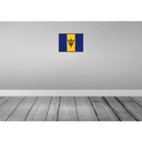 [LA-119589] Blechschild 30x40 cm Barbados Retro Flagge Fahne Wappen Bild 2