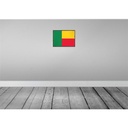 [LA-119593-H] Holzschild 30x40 cm Benins Retro Benin Flagge Fahne Wappen Bild 2