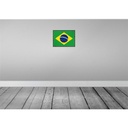 [LA-119599] Blechschild 30x40 cm Brasiliens Retro Brazil Flagge Fahne Wappen Bild 2
