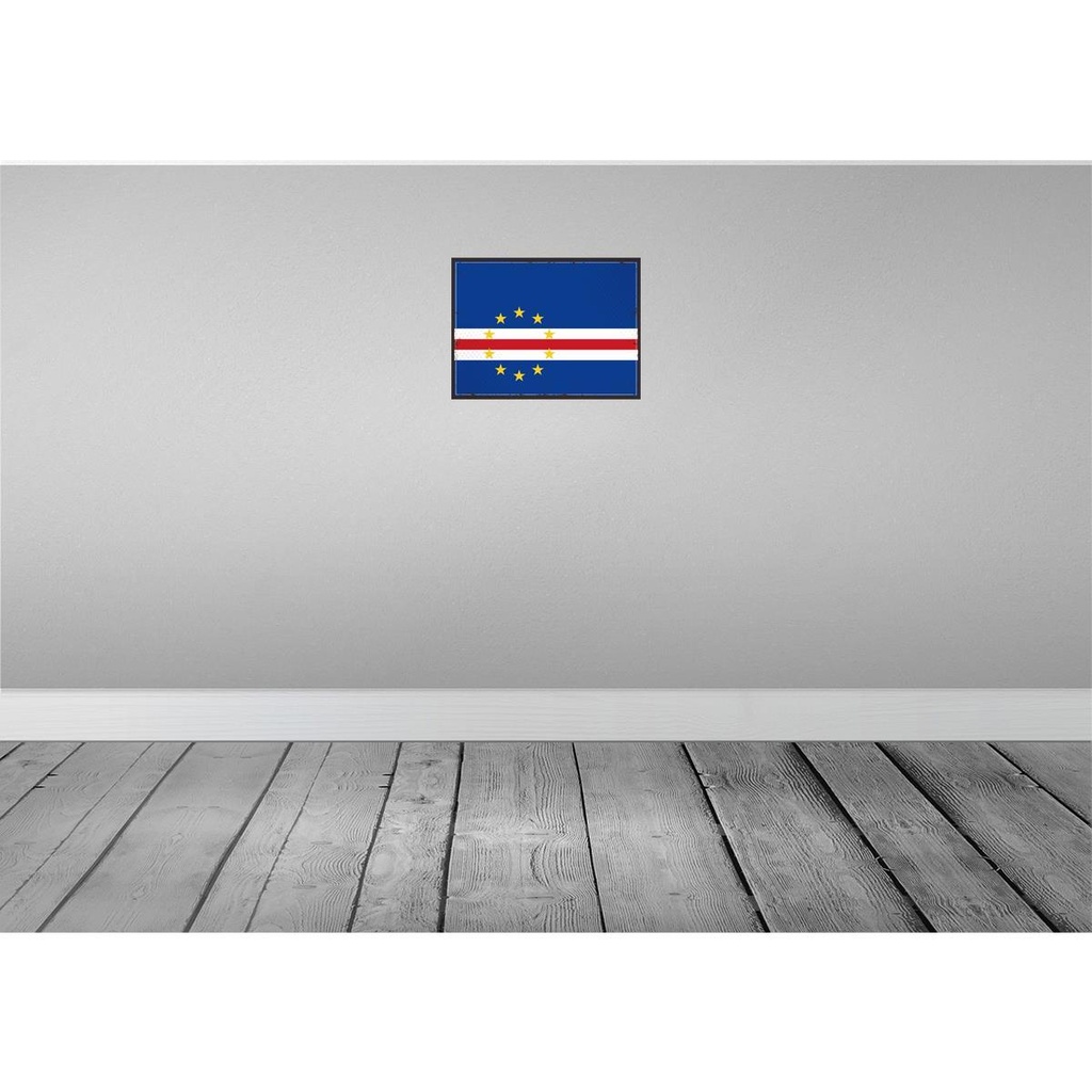 [LA-119608-H] Holzschild 30x40 cm Kap Verde Retro Cape Flagge Fahne Wappen Bild 2