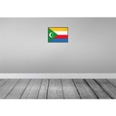 [LA-119617] Blechschild 30x40 cm der Komoren Retro Comoros Flagge Fahne Wappen Bild 2