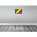 [LA-119618-H] Holzschild 30x40 cm Kongo Retro the Congo Flagge Fahne Wappen Bild 2