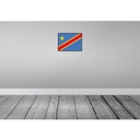 [LA-119625-H] Holzschild 30x40 cm DR Kongo Retro democratic Congo Flagge Fahne Wappen Bild 2