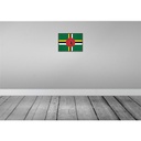 [LA-119628] Blechschild 30x40 cm Dominicas Retro Dominica Flagge Fahne Wappen Bild 2