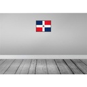 [LA-119629] Blechschild 30x40 cm Dominikanische Republik Retro Flagge Fahne Wappen Bild 2