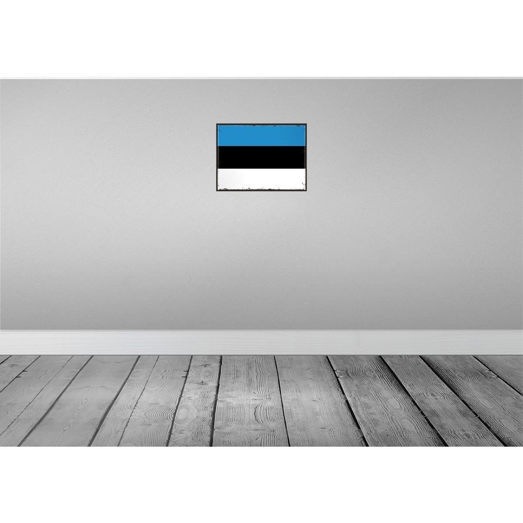 [LA-119637] Blechschild 30x40 cm Estlands Retro Estonia Flagge Fahne Wappen Bild 2