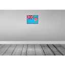 [LA-119641] Blechschild 30x40 cm Fidschis Retro Fiji Flagge Fahne Wappen Bild 2