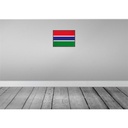 [LA-119646-H] Holzschild 30x40 cm Gambias Retro the Gambia Flagge Fahne Wappen Bild 2