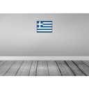 [LA-119651] Blechschild 30x40 cm Griechenlands Retro Greece Flagge Fahne Wappen Bild 2