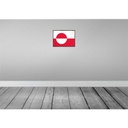 [LA-119652-H] Holzschild 30x40 cm Grönlands Retro Greenland Flagge Fahne Wappen Bild 2