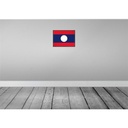 [LA-119683] Blechschild 30x40 cm Laos Retro Flagge Fahne Wappen Bild 2
