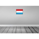 [LA-119691-H] Holzschild 30x40 cm Luxemburgs Retro Luxembourg Flagge Europa Bild 2