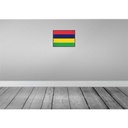 [LA-119702] Blechschild 30x40 cm Mauritius Retro Flagge Fahne Wappen Bild 2