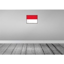 [LA-119706] Blechschild 30x40 cm Monacos Retro Monaco Flagge Fahne Wappen Bild 2