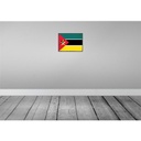 [LA-119710-H] Holzschild 30x40 cm Mosambiks Retro Mozambique Flagge Fahne Wappen Bild 2