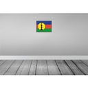 [LA-119716-H] Holzschild 30x40 cm Neukaledonien Retro Flagge Fahne Wappen Bild 2
