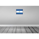 [LA-119718] Blechschild 30x40 cm Nicaraguas Retro Nicaragua Flagge Fahne Wappen Bild 2