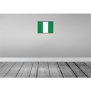 [LA-119720-H] Holzschild 30x40 cm Nigerias Retro Nigeria Flagge Fahne Wappen Bild 2