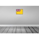 [LA-119721] Blechschild 30x40 cm Niues Retro Niue Flagge Fahne Wappen Bild 2