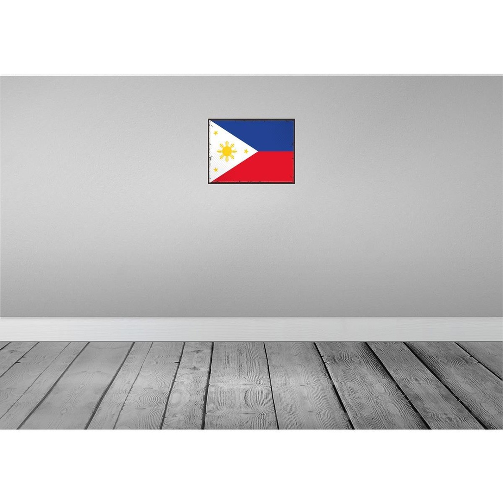 [LA-119734] Blechschild 30x40 cm Philippinen Retro Philippines Flagge Fahne Wappen Bild 2