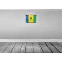 [LA-119744] Blechschild 30x40 cm Saint Vincent Grenadinen Retro Flagge Fahne Wappen Bild 2
