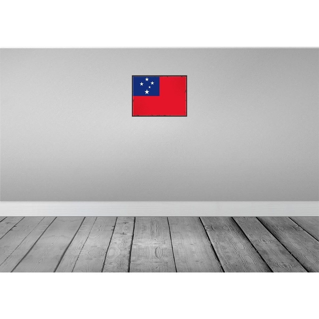 [LA-119745] Blechschild 30x40 cm Samoas Retro Samoa Flagge Fahne Wappen Bild 2