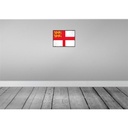 [LA-119748-H] Holzschild 30x40 cm Sark Retro Flagge Fahne Wappen Bild 2