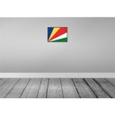 [LA-119753] Blechschild 30x40 cm Seychellen Retro Seychelles Flagge Fahne Wappen Bild 2