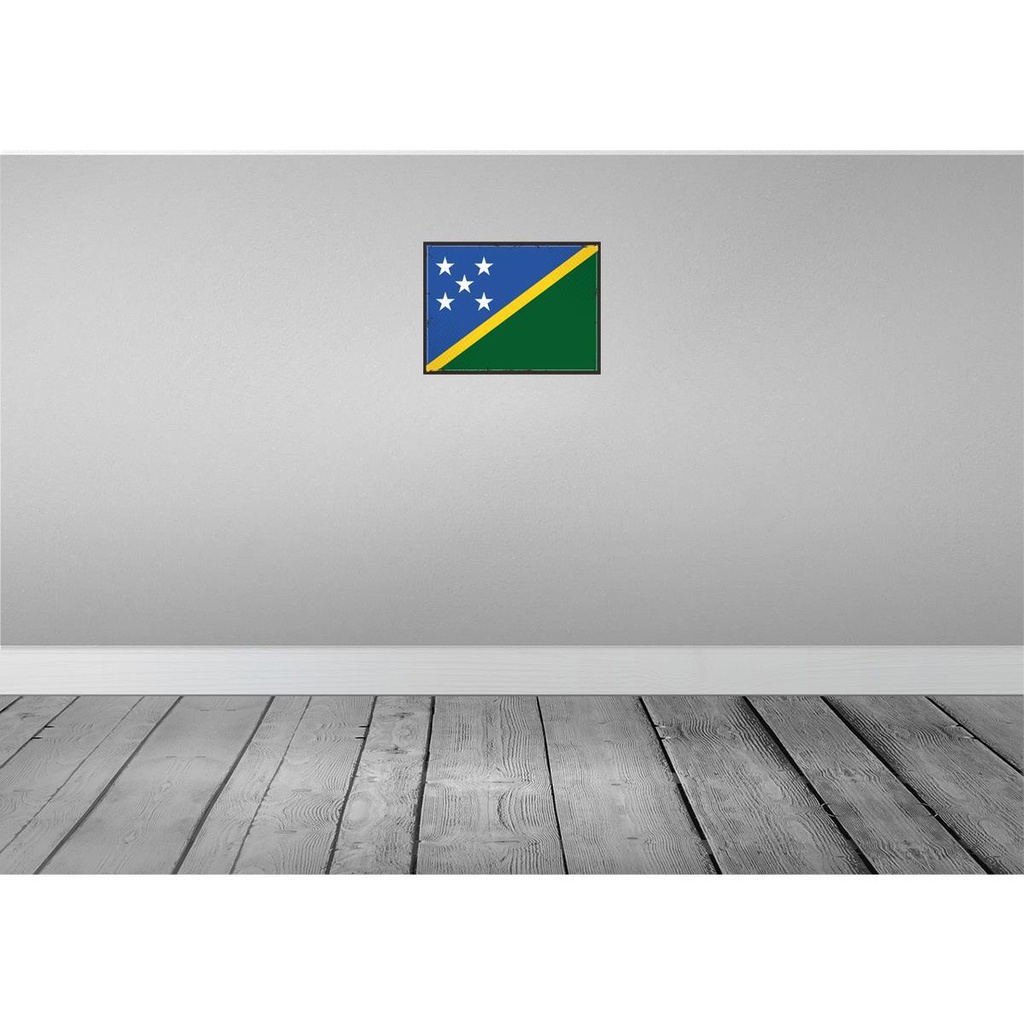 [LA-119758-H] Holzschild 30x40 cm Salomonen Retro Solomon Islands Abenteuer Reisen Bild 2